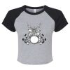 Women's Micro Rib Raglan Baby Tee Thumbnail
