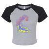 Women's Micro Rib Raglan Baby Tee Thumbnail