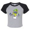 Women's Micro Rib Raglan Baby Tee Thumbnail
