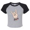 Women's Micro Rib Raglan Baby Tee Thumbnail