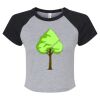 Women's Micro Rib Raglan Baby Tee Thumbnail