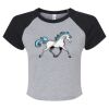 Women's Micro Rib Raglan Baby Tee Thumbnail