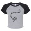 Women's Micro Rib Raglan Baby Tee Thumbnail