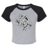 Women's Micro Rib Raglan Baby Tee Thumbnail