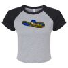 Women's Micro Rib Raglan Baby Tee Thumbnail