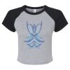 Women's Micro Rib Raglan Baby Tee Thumbnail