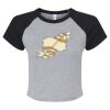 Women's Micro Rib Raglan Baby Tee Thumbnail