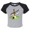 Women's Micro Rib Raglan Baby Tee Thumbnail