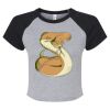 Women's Micro Rib Raglan Baby Tee Thumbnail