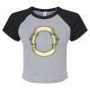 Women's Micro Rib Raglan Baby Tee Thumbnail