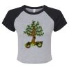 Women's Micro Rib Raglan Baby Tee Thumbnail