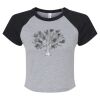 Women's Micro Rib Raglan Baby Tee Thumbnail