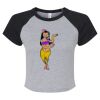 Women's Micro Rib Raglan Baby Tee Thumbnail