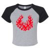 Women's Micro Rib Raglan Baby Tee Thumbnail