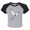 Women's Micro Rib Raglan Baby Tee Thumbnail