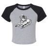 Women's Micro Rib Raglan Baby Tee Thumbnail