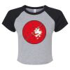 Women's Micro Rib Raglan Baby Tee Thumbnail