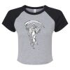 Women's Micro Rib Raglan Baby Tee Thumbnail