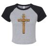 Women's Micro Rib Raglan Baby Tee Thumbnail