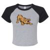 Women's Micro Rib Raglan Baby Tee Thumbnail