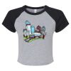 Women's Micro Rib Raglan Baby Tee Thumbnail