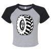 Women's Micro Rib Raglan Baby Tee Thumbnail