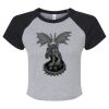 Women's Micro Rib Raglan Baby Tee Thumbnail