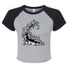 Women's Micro Rib Raglan Baby Tee Thumbnail