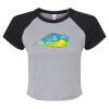 Women's Micro Rib Raglan Baby Tee Thumbnail
