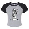 Women's Micro Rib Raglan Baby Tee Thumbnail