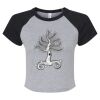 Women's Micro Rib Raglan Baby Tee Thumbnail