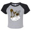 Women's Micro Rib Raglan Baby Tee Thumbnail