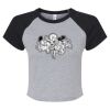 Women's Micro Rib Raglan Baby Tee Thumbnail