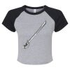 Women's Micro Rib Raglan Baby Tee Thumbnail