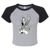 Women's Micro Rib Raglan Baby Tee Thumbnail