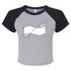 Women's Micro Rib Raglan Baby Tee Thumbnail