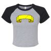 Women's Micro Rib Raglan Baby Tee Thumbnail