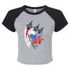 Women's Micro Rib Raglan Baby Tee Thumbnail