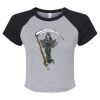 Women's Micro Rib Raglan Baby Tee Thumbnail