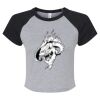 Women's Micro Rib Raglan Baby Tee Thumbnail