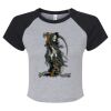 Women's Micro Rib Raglan Baby Tee Thumbnail