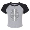 Women's Micro Rib Raglan Baby Tee Thumbnail
