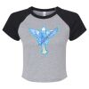 Women's Micro Rib Raglan Baby Tee Thumbnail