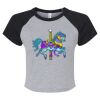 Women's Micro Rib Raglan Baby Tee Thumbnail