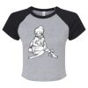 Women's Micro Rib Raglan Baby Tee Thumbnail