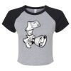 Women's Micro Rib Raglan Baby Tee Thumbnail