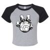 Women's Micro Rib Raglan Baby Tee Thumbnail