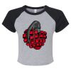 Women's Micro Rib Raglan Baby Tee Thumbnail