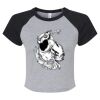 Women's Micro Rib Raglan Baby Tee Thumbnail