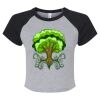 Women's Micro Rib Raglan Baby Tee Thumbnail